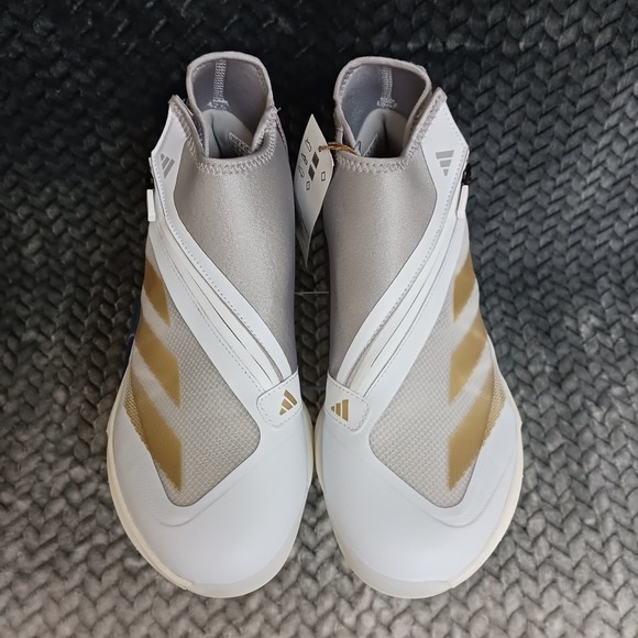 Adidas Adizero Impact+ BSB Men's Baseball Cleats White Gray Gold Size 7.5 - Picture 5 of 11